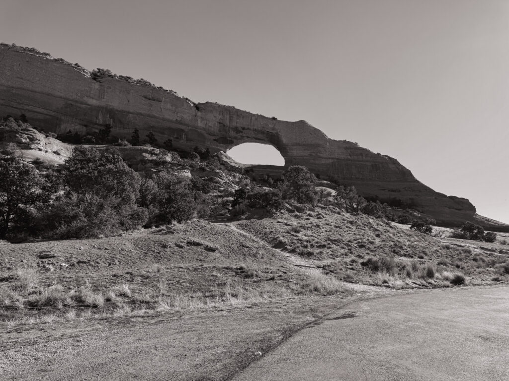 Natural rock arch formation in Zion National Park Utah, a scenic location for an elopement ceremony